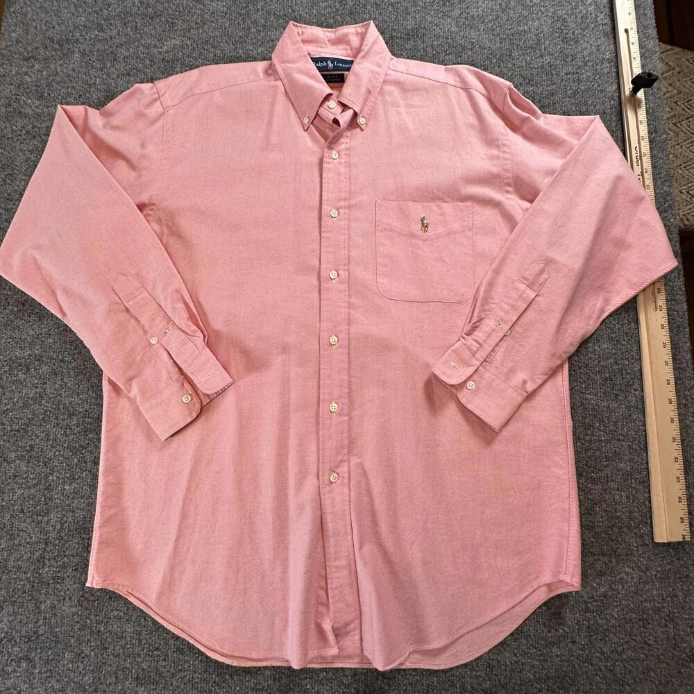 Ralph Lauren Blake Button-Up Shirt - Cotton, Pink, Size‎ M